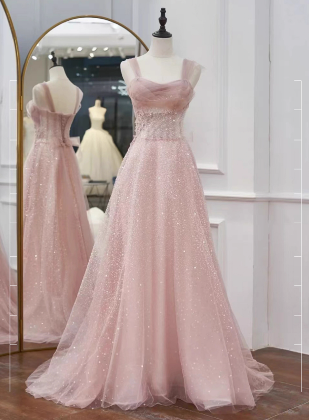 Cheap Pastel Pink Long Prom Dress Party Gown PL25323 – Siaoryne