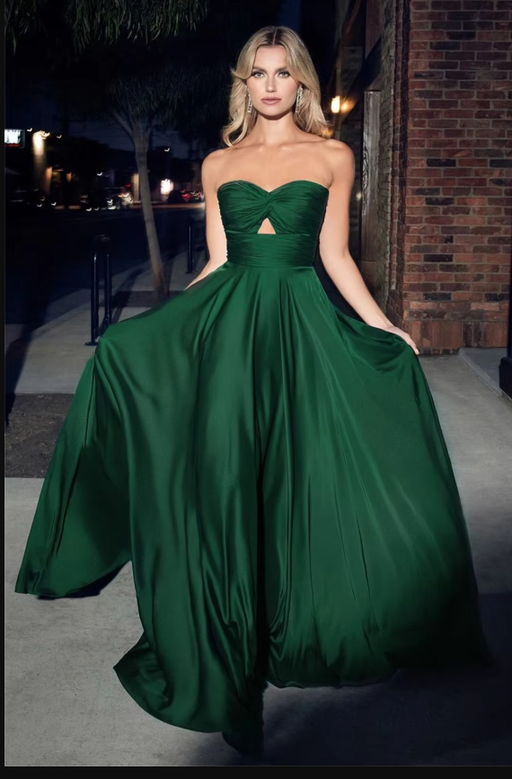 2025 Dark green Long Evening Party Dress  PL7236