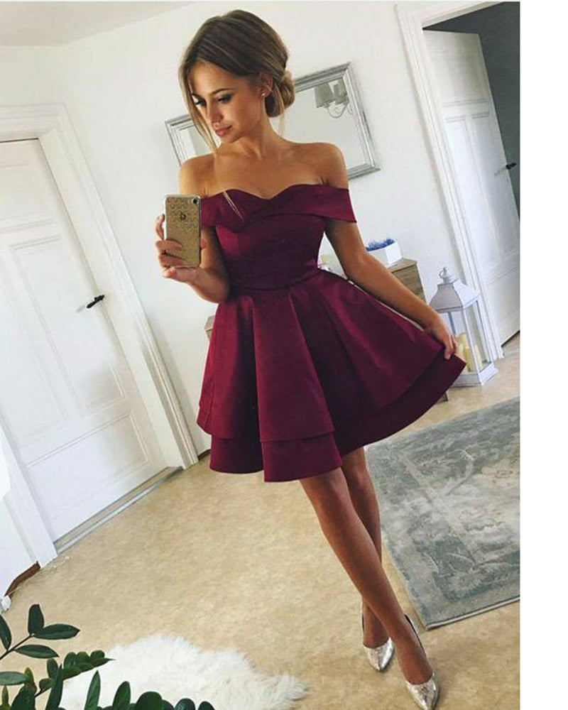 Vestido elegante para fiesta de graduación de octavo grado, corto, SP601