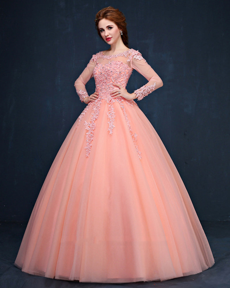 ball gown appliques beading long sleeve modest prom gowns saudi arabia Siaoryne ball gown appliques beading long sleeve modest prom gowns saudi arabia Siaoryne