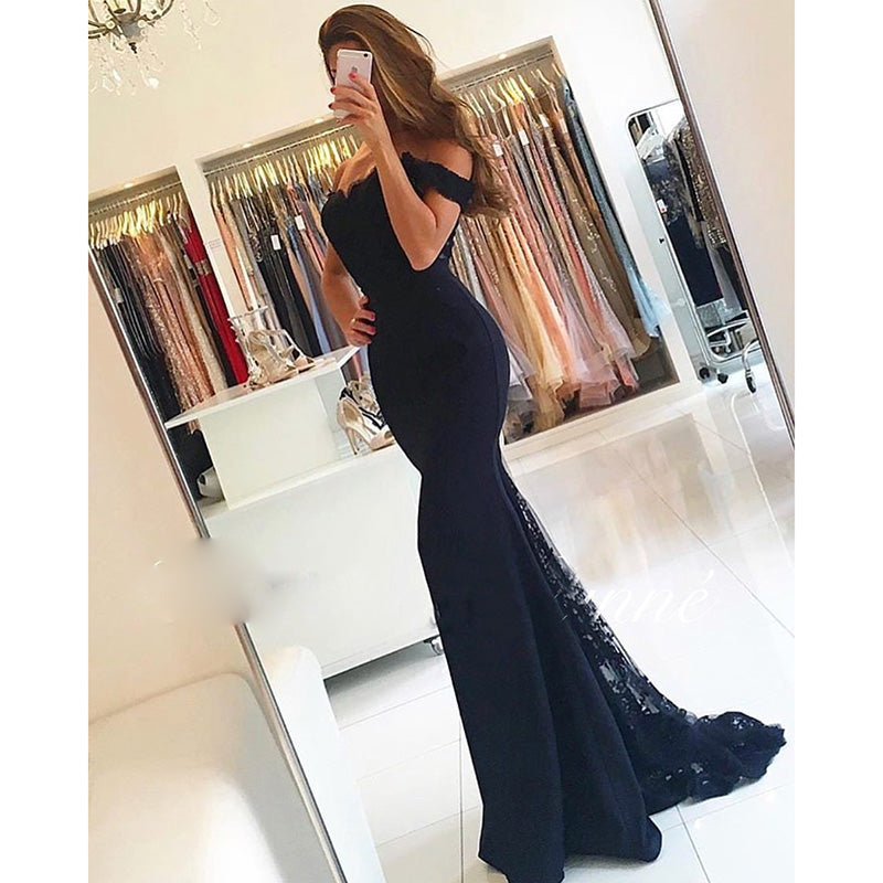 Gorgeous Black /Light Pink Formal Dress Mermaid Long Prom dress  2020 robe de bal LP0521