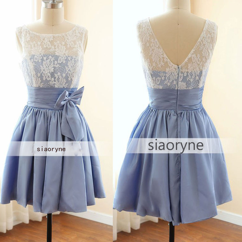 LP3641 Short Junior Bridesmaid Dress Simple Elegant Wedding Party Dres –  Siaoryne