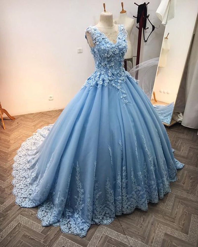 midi cute birthday dress for women Ball Gown Lace Prom Dress Sweet 16 Party Gown Quinceanera dress for Gi –  Siaoryne