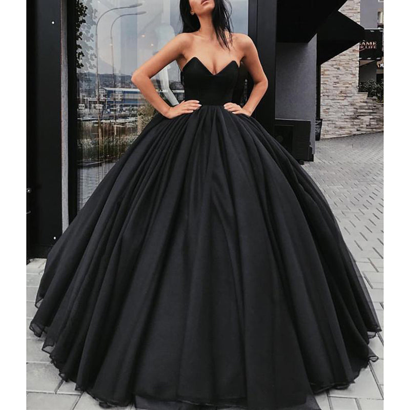 Fashion Black Prom Queen masquerade Gown Ball Dance Gown Poofy Long Ev Siaoryne Fashion Black Prom Queen masquerade Gown Ball Dance Gown Poofy Long Ev Siaoryne