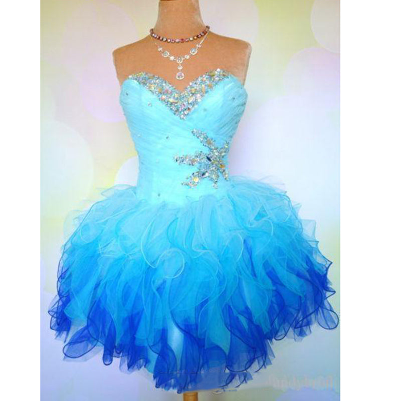 Siaoryne LP1004 Sweetheart Two Tunes Homecoming Vestidos Vestido de cóctel corto con cuentas Hecho a medida