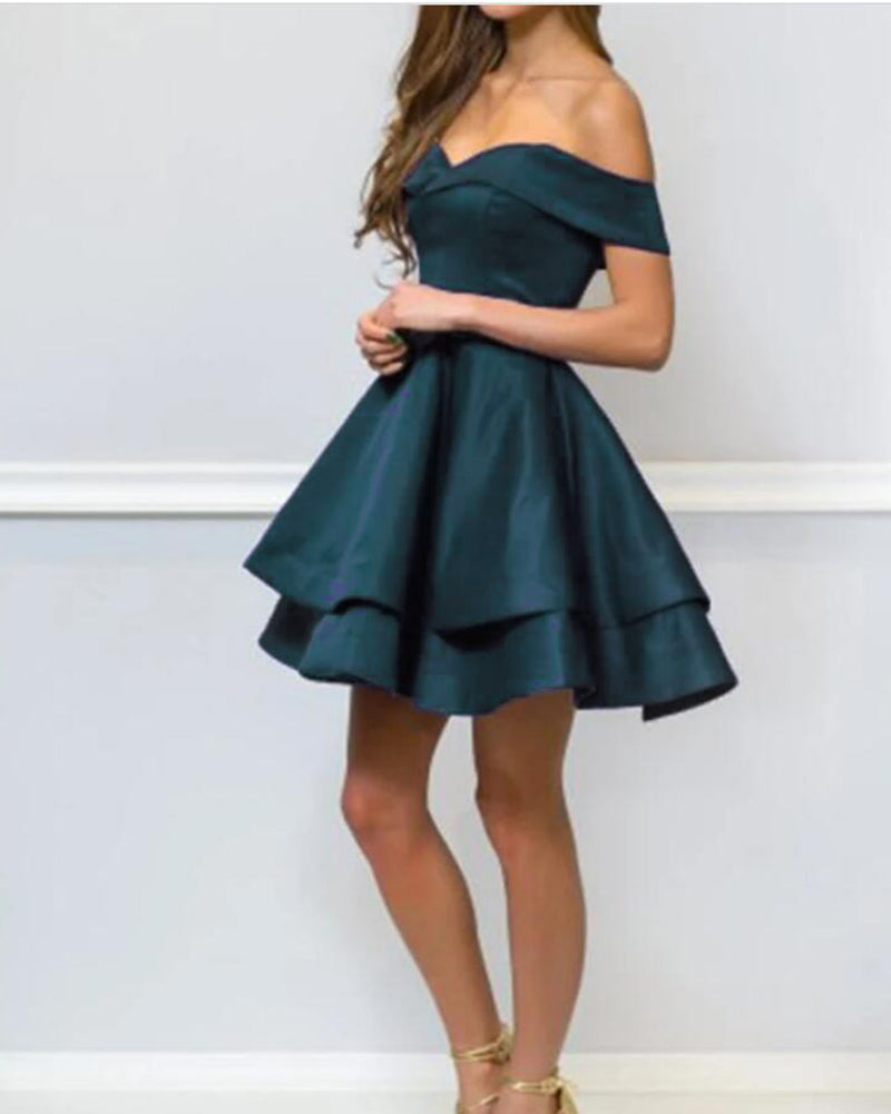 Teal Color Cute Junior Girls Short Homecoming Dress Off Shoulder Party Siaoryne Teal Color Cute Junior Girls Short Homecoming Dress Off Shoulder Party Siaoryne
