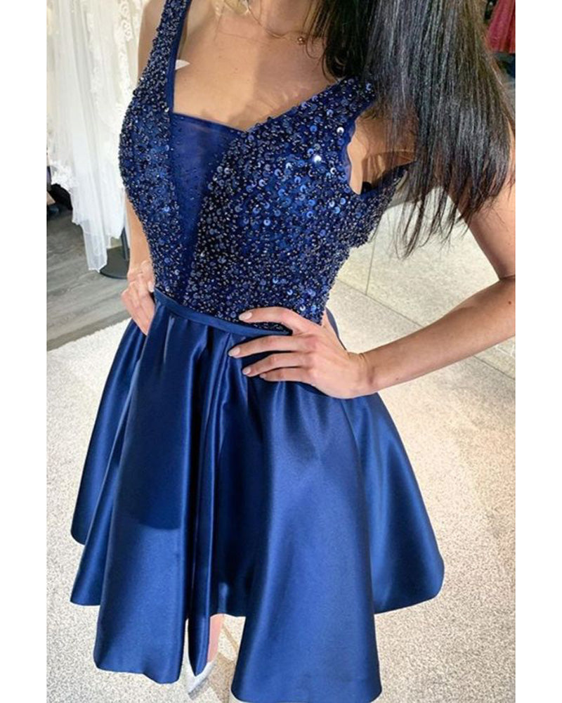 slim fit dress slacks Beading Royal Blue Short Junior 8th Grade Girls Graduation Dress Prom –  Siaoryne