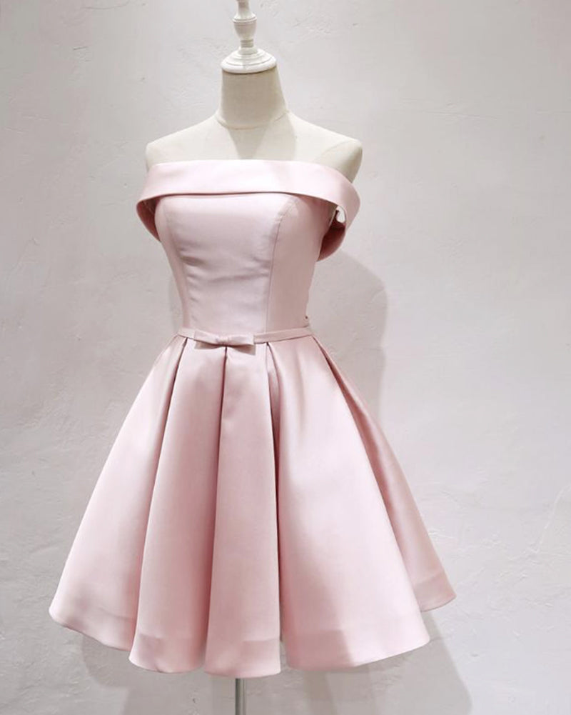 Pink Strapless Short Homecoming Dresses Girls Mini semi Formal Graduat Siaoryne Pink Strapless Short Homecoming Dresses Girls Mini semi Formal Graduat Siaoryne