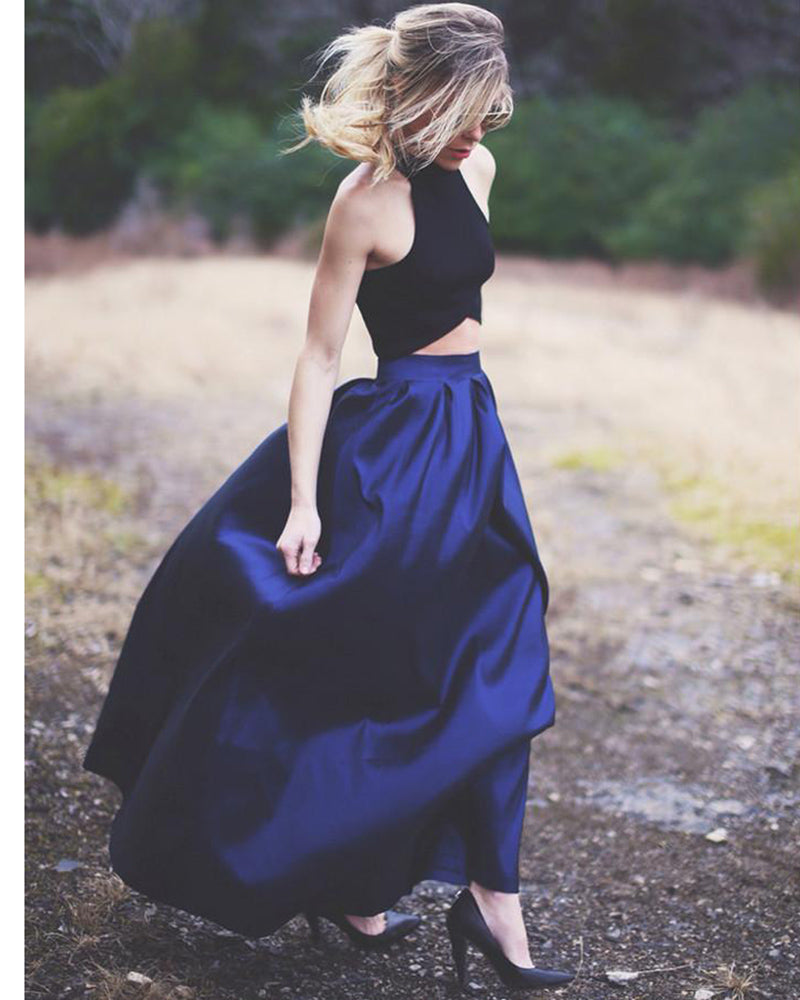 Crop Top Cheap Prom Dresses Long Two Pieces Formal Party Gown LP2220 Siaoryne Crop Top Cheap Prom Dresses Long Two Pieces Formal Party Gown LP2220 Siaoryne