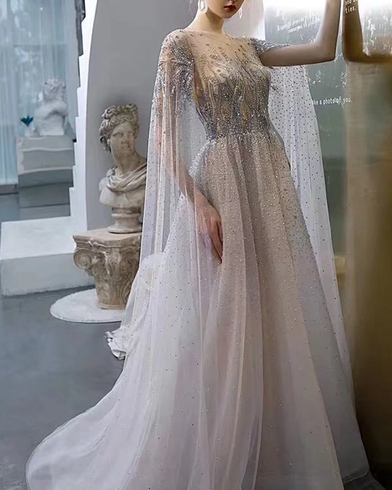 arabic style evening dress Elegant Champagne Off Shoulder Evening Gown with Arabic Style SS116 Pink / 14