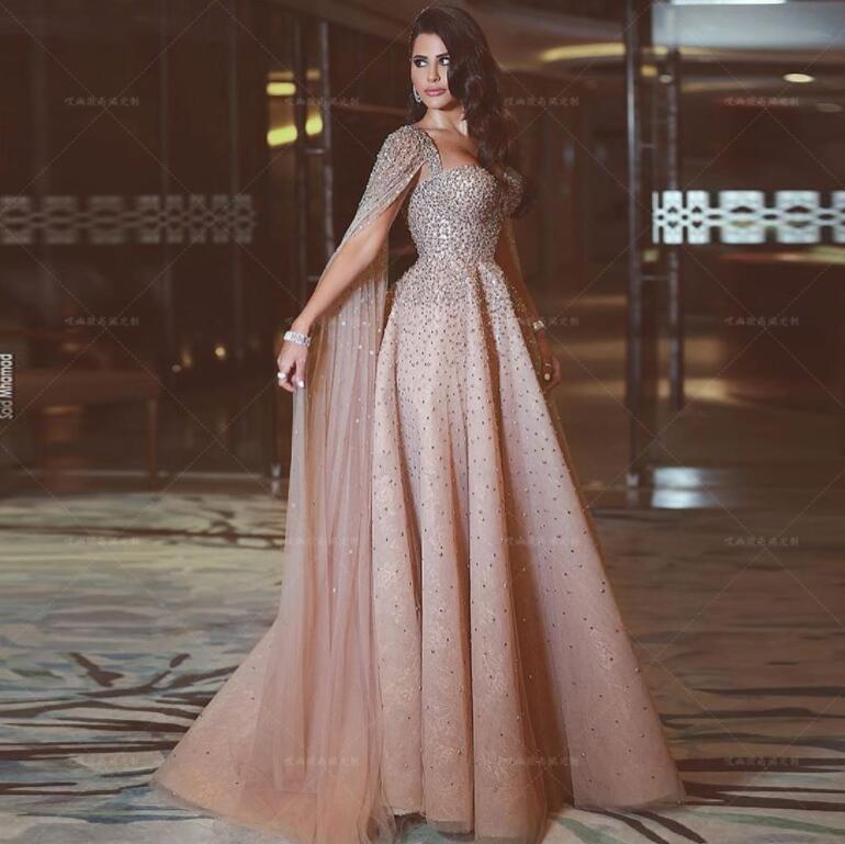 Luxury Muslim Evening Gown Beading embellishment Women Formal Prom Gow Siaoryne Luxury Muslim Evening Gown Beading embellishment Women Formal Prom Gow Siaoryne
