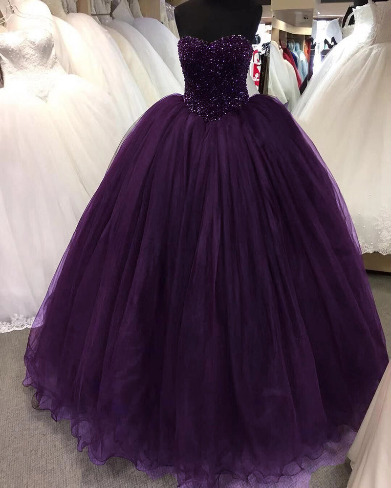 strapless open back dress Light Purple Sleeveless A Line V-Neck Lace Wedding Dresses, Purple / 10 main image 0