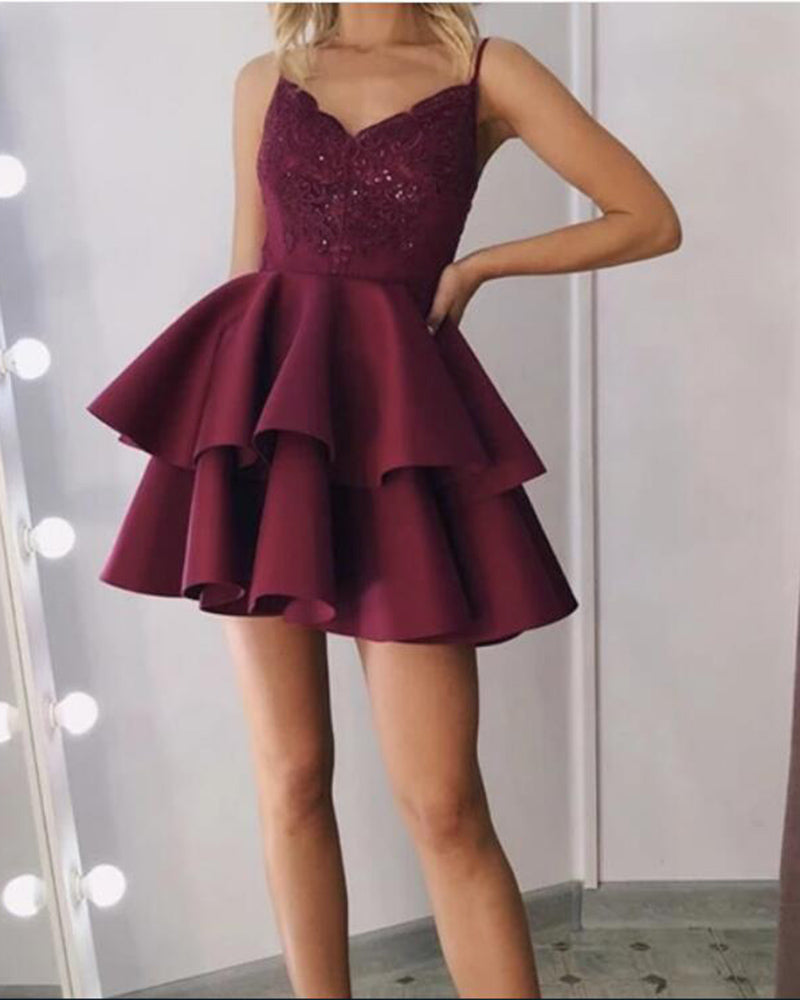 Vestidos de fiesta cortos de moda Siaoryne 2019 con tirantes SP4741