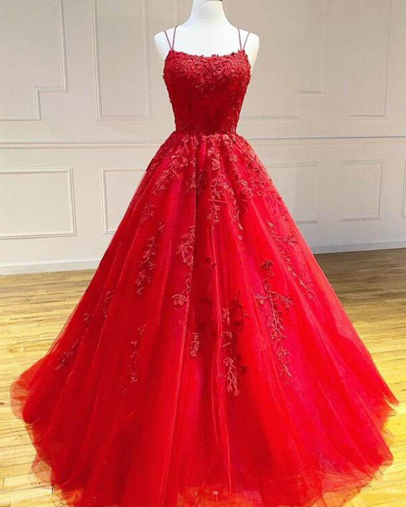 Gorgeous Lace Ball Gown Red Quinceanera Dresses for Girls vestido de 15 anos Debutante Gown PL01216