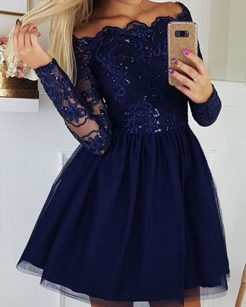 Cute Burgundy /Navy Blue Short Homecoming Dresses Long Sleeves Coctail Siaoryne Cute Burgundy /Navy Blue Short Homecoming Dresses Long Sleeves Coctail Siaoryne