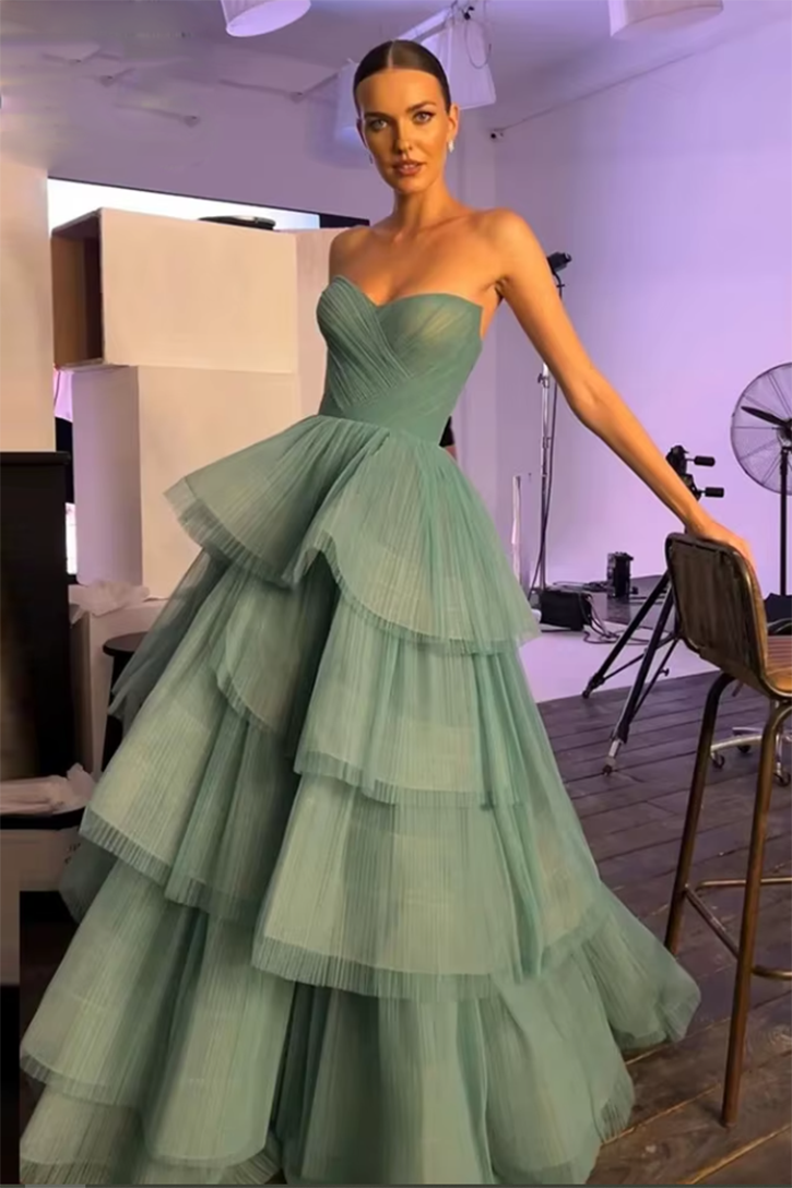 Layered Corset Long Prom Dress Sexy WOmen Party Dress 2026 PL11052