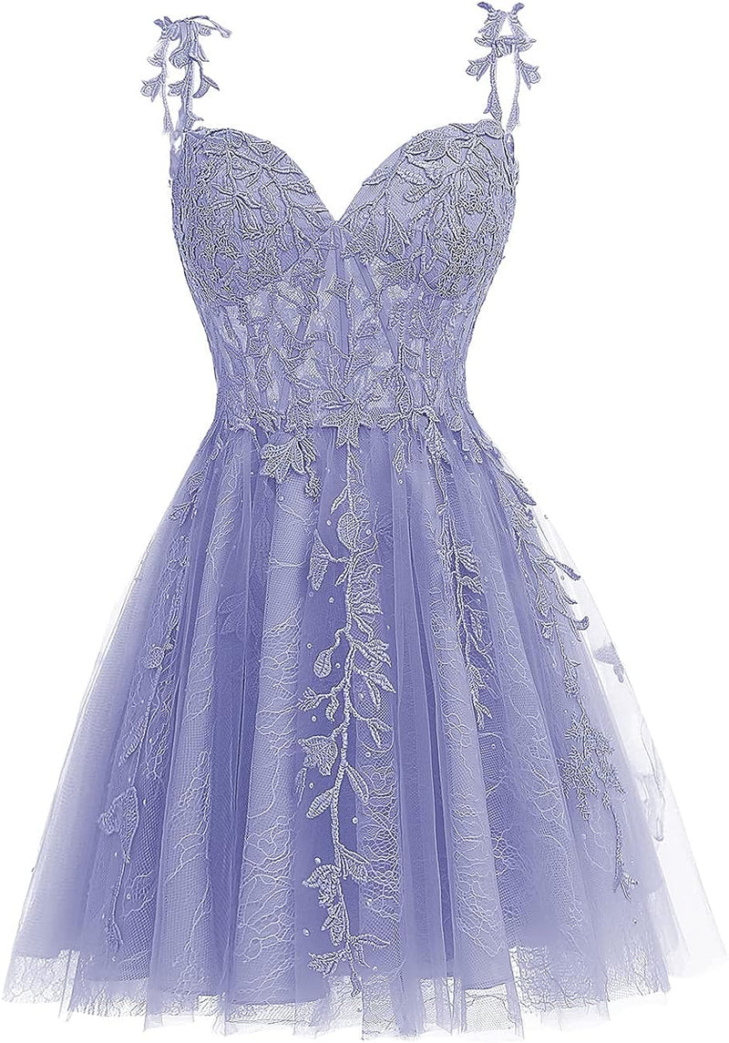 Sage Green Short Prom Dress,2023 Lace Hoco Dress for Girls SP2394