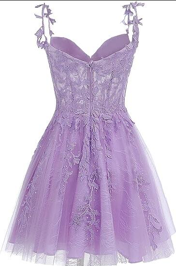 Sage Green Short Prom Dress,2023 Lace Hoco Dress for Girls SP2394