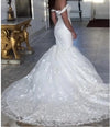 Fashion New Women Wedding Gown Mermaid Style Lace Bridal Dresses Mariee De Robe 2020 WD0509