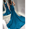 Shinning Teal /Royal Blue 2018 Formal Dresses Women Formal Wear Prom Dresses Long Vestido De Festa