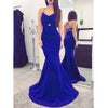 Sexy Burgundy Vestido de Festa Jersey Fitted Women Party Evening Gown Long Prom Dress with Straps