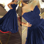 Amazing Sweetheart Navy Blue Wedding Gown Ball Dress for Prom Debutante Gown LP057