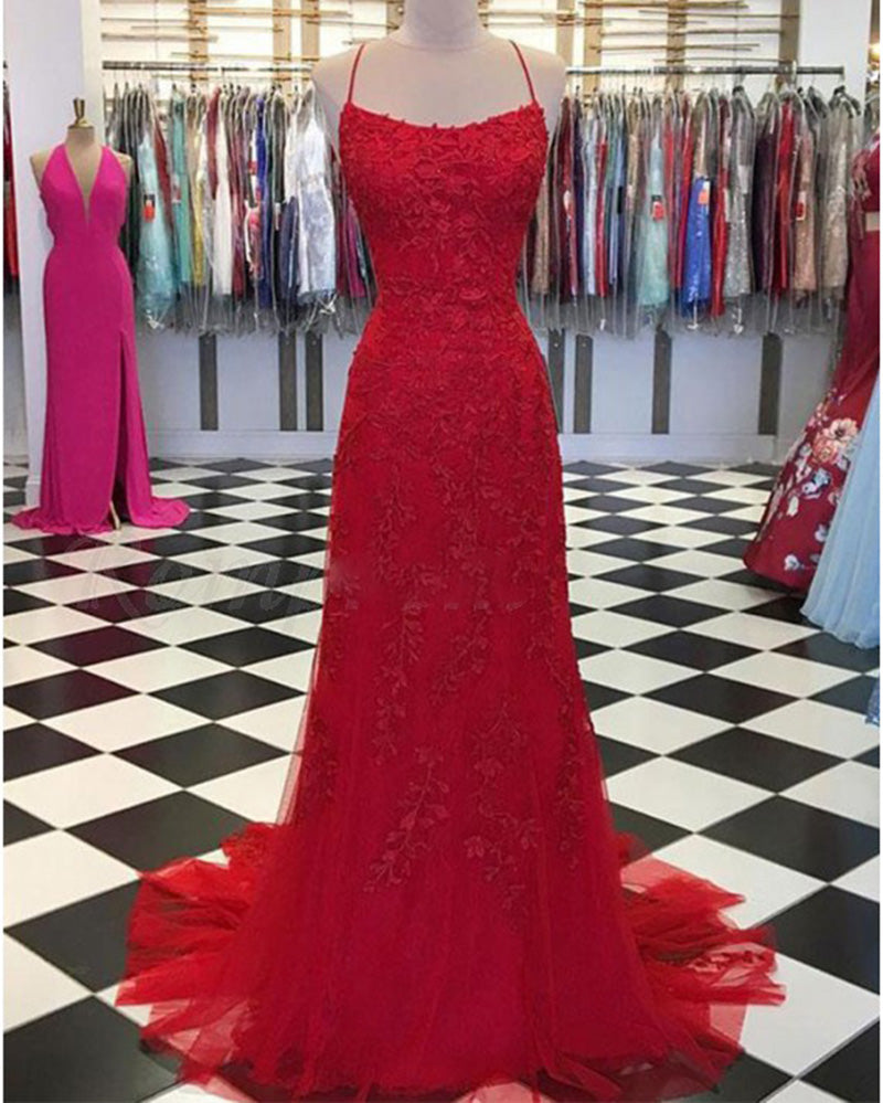 Amazing Halter Lace Mermaid /fitted Prom Dresses Long Pageant Gown for Girl PL102102