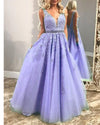 Plunge V Neck Long Girls Pageant Dress Prom Graduation Gown with Lace 2019 PL5440