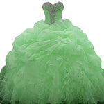 Siaoryne Ball Gown Quinceanera Dresses Organza Sweetheart Beading Prom Dresses Sweet 16 dresses LP1004