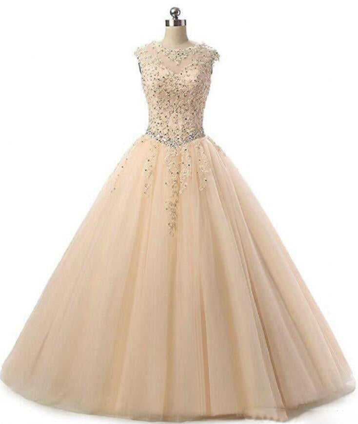 LP8766 Cap Sleeves Scoop Aqua Scarlet Blush Lace Ball Gown Prom Dress Quinceanera Dress Sweet 16 vestido de festa debutante