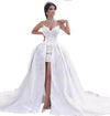 Siaoryne WD027 Sweetheart Beading Lace Corset Front Open High Low Sexy Wedding Dress Gown online
