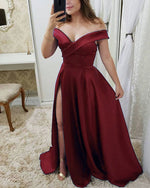 Off the Shoulder Prom Dresses Long for Girls PL2101