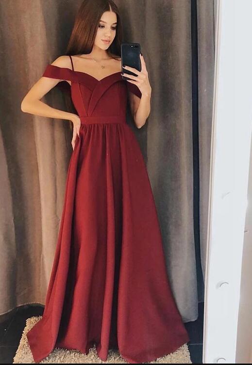 Mauve Taupe Long Formal Girls Prom Party Dresses Straps 2020 with Sexy Slit PD6541