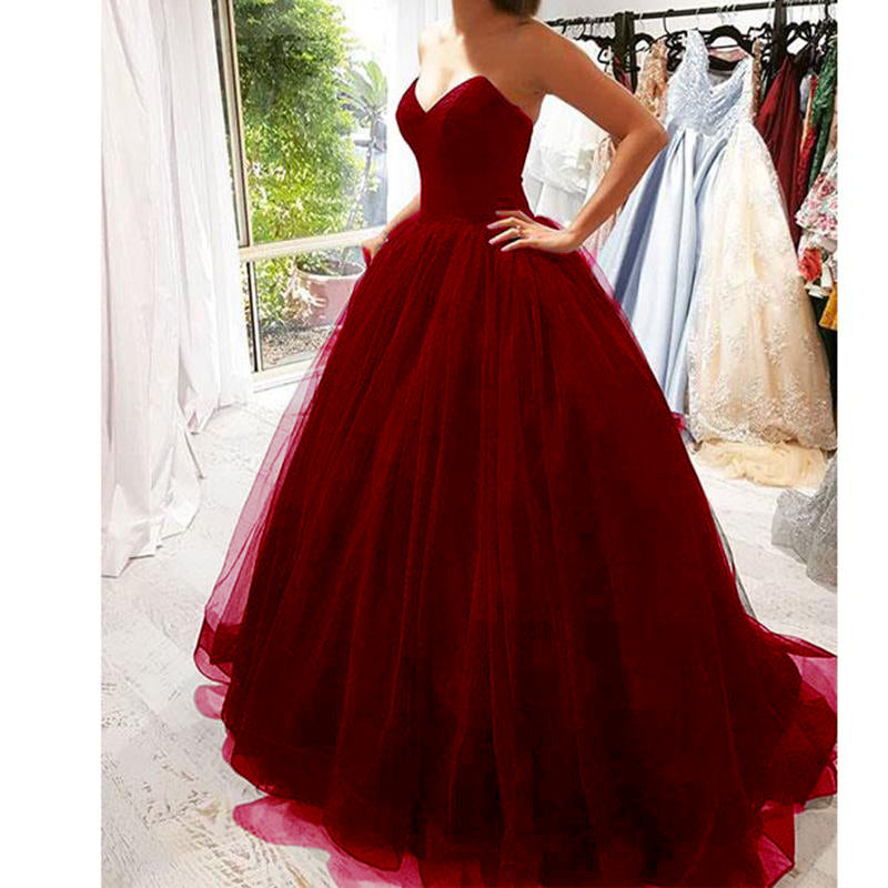 2023 Black Tulle Backless Prom Dress Ball Gown Girls Evening Long Form Siaoryne 2023 Black Tulle Backless Prom Dress Ball Gown Girls Evening Long Form Siaoryne