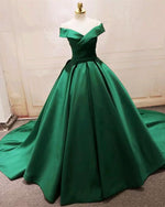 Siaoryne Satin Ball Gown Elegant Evening Formal Gown Burgundy Wedding Dresses with off Shoulder PL5885