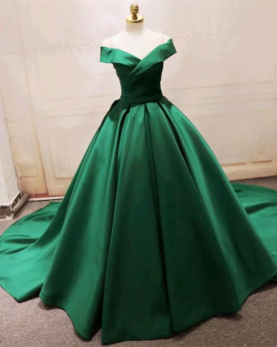 Siaoryne Satin Ball Gown Elegant Evening Formal Gown Burgundy Wedding Dresses with off Shoulder PL5885