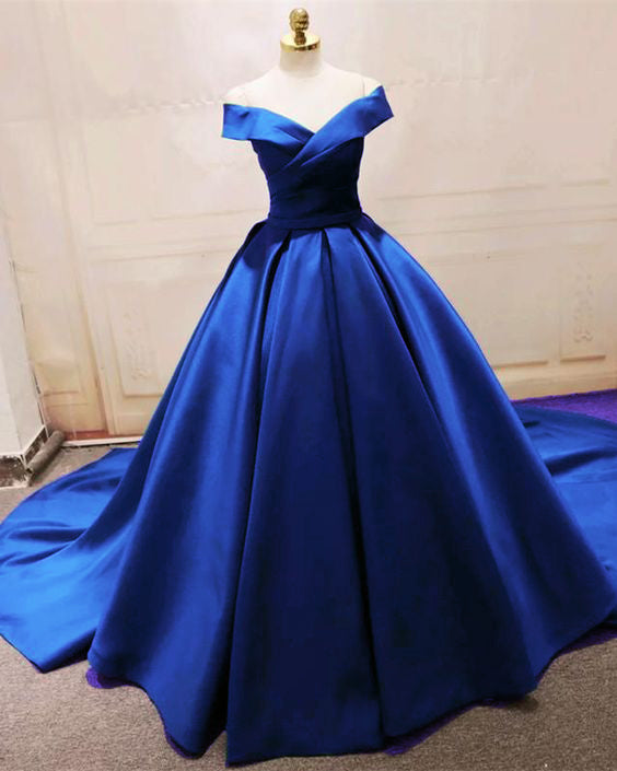 Siaoryne Satin Ball Gown Elegant Evening Formal Gown Burgundy Wedding Dresses with off Shoulder PL5885