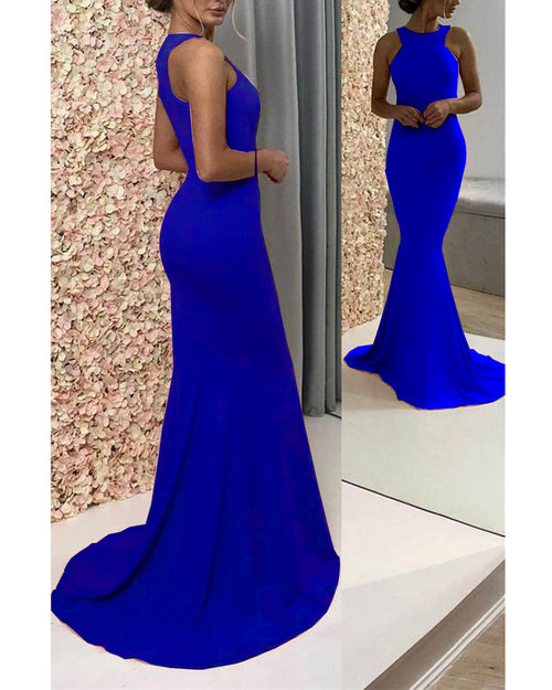 2020 Long prom Gown Women Party Dresses Long Fitted Outfit PL745