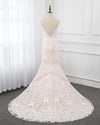 Siaoryne  Elegant Mermaid Ivory /Beige Lace Women Wedding Dress,Bride Gown 2020 WD852