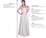 Elegant Off the Shoulder Ivory/White Formal Wedding Gown A Line Satin Split Party Dress PL0909