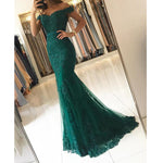 Dark Green Formal Wear Long Prom Dress for Party Queen mermaid Homecoming Graduation Gown PL119