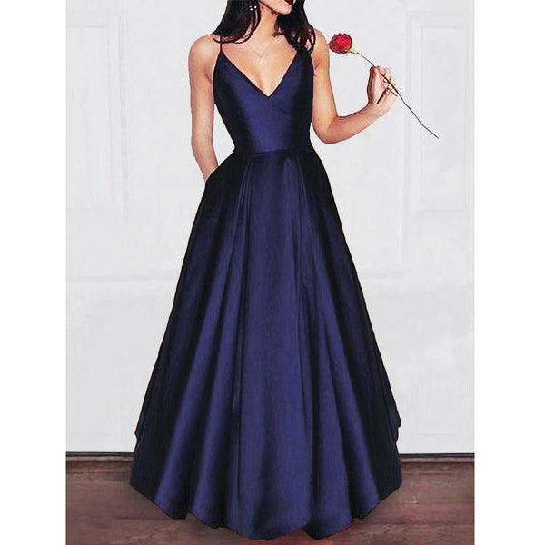 Amazing Elegant A Line Dark Red Satin Prom dress Girls Graduation Gown Siaoryne Amazing Elegant A Line Dark Red Satin Prom dress Girls Graduation Gown Siaoryne