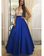 Turquoise V Neck Girls 2019 Graduation Prom Dresses Vestido De Festa Lono PL2140