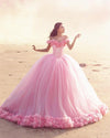 Princess Yellow Girls Sweet Sixteen Quinceanera Dresses PL1008
