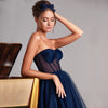 Lilac Sweetheart Corst See Though Long Formal Evening Prom Dresses PL2277