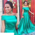 Siaoryne LP1129 Off the Shoulder A Line Prom Dress 2018,Satin Girls Formal Dresses Long Graduation Gown