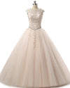 Pink Ball Gown Tulle and Lace Quinceanera Dress Girls Sweet 16 Dress Vestidos De 15 Ano  Floor Length PL0504