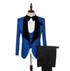 Men 2022 Suit Brand New Groomsmen Shawl Lapel Groom Tuxedos Red/White/Black Men Suits Wedding Best Man Blazer (Jacket+Pants+Bow Tie+Vest)
