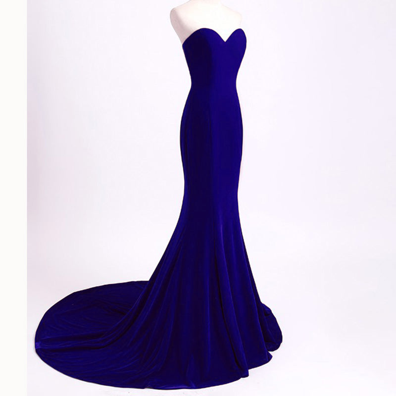 LP3358 Sweetheart mermaid Long Evening Dress Velvet women winter forma Siaoryne LP3358 Sweetheart mermaid Long Evening Dress Velvet women winter forma Siaoryne