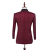 Men Suit 2020 Wedding Suits For Men Shawl Collar 3 Pieces Slim Fit Burgundy Tuxedo Jacket